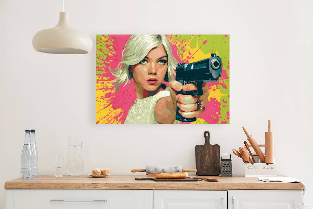 Neon Trigger – Pop Noir Print Reproduction