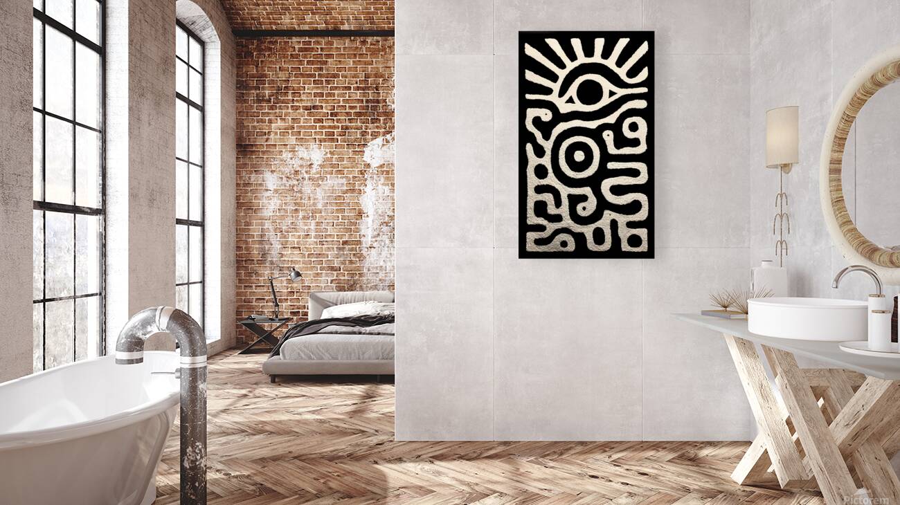 Eye of the Ancients – Tribal Abstract Totem Print Reproduction