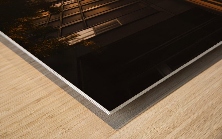 Awaken the City - Night Cityscape Art Prints Wood print