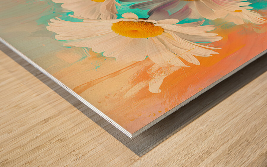 Gerber Daisies - Bright Daisy Bouquet Art Prints Wood print