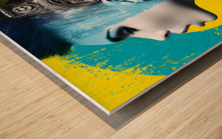 Punk Rock Originale - Punk Portrait Art Prints Wood print