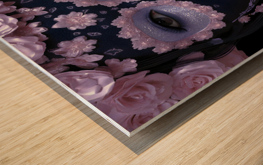 La Novia De La Noche - The Bride Of The Night - Pop Surreal Portrait Art Prints Wood print