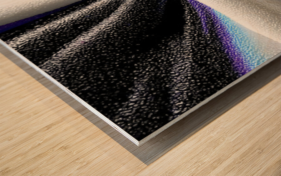 Chromatic Vortex – Swirl Abstract Print Wood print