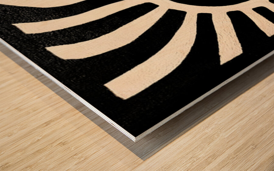 Heatwave – Minimal Abstract Print Wood print