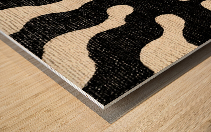 Radiant Face – Tribal Abstract Print Wood print