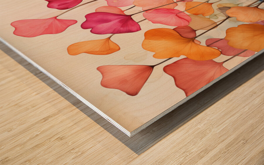 Petals in Paradise – Pastel Garden Abstract Print Wood print